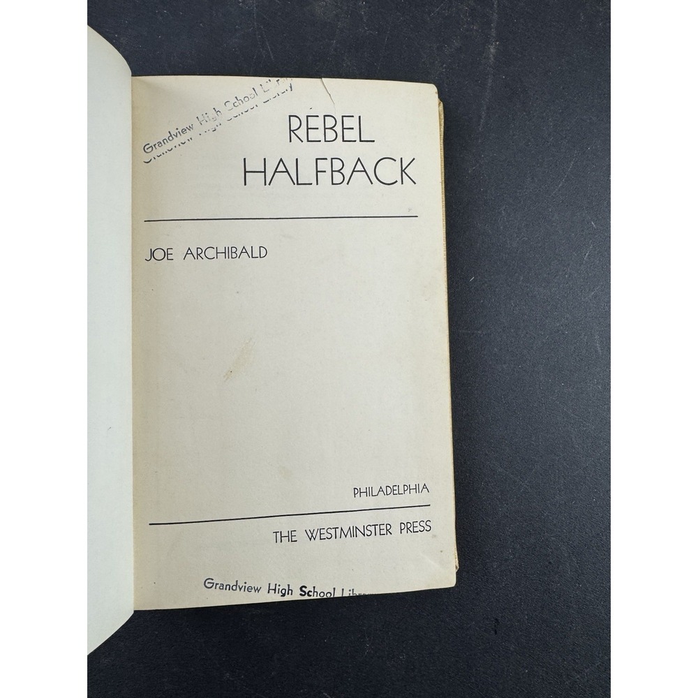 Rebel Halfback Joe Archibald 1957